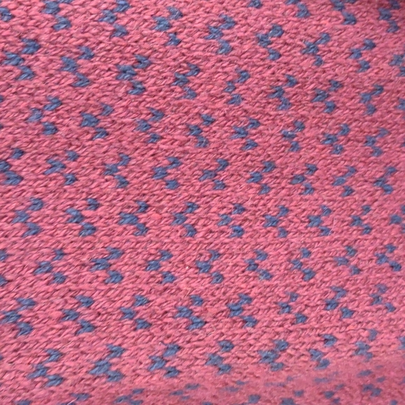 Environmental Clothing Co Deep Red/Navy Wool Blend LS Crewneck Pullover Sweater - Picture 3 of 8